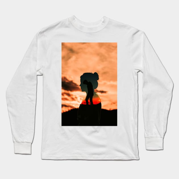 Sunset Long Sleeve T-Shirt by sherifarts